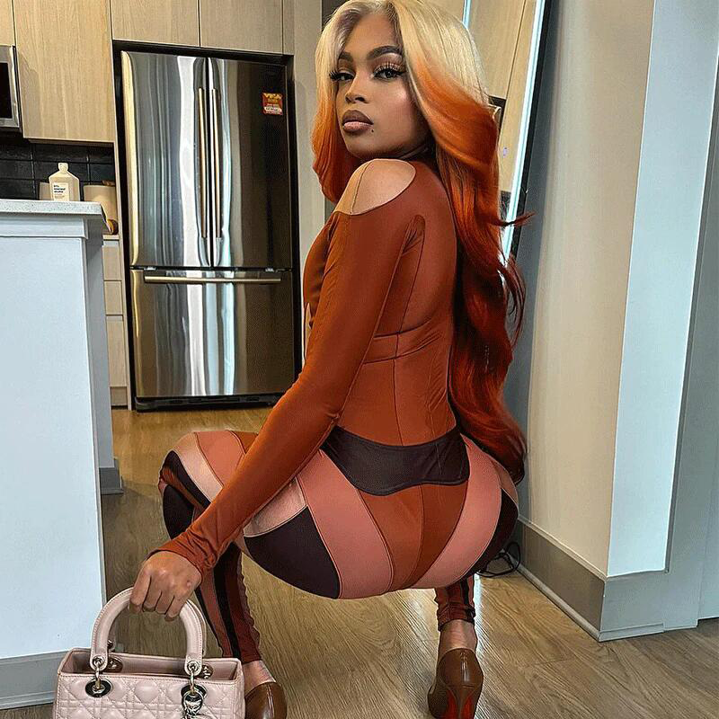 Sterly T613/350 Blonde and Ginger Orange Ombre Highlight 13x6 Lace Front Human Hair Wigs