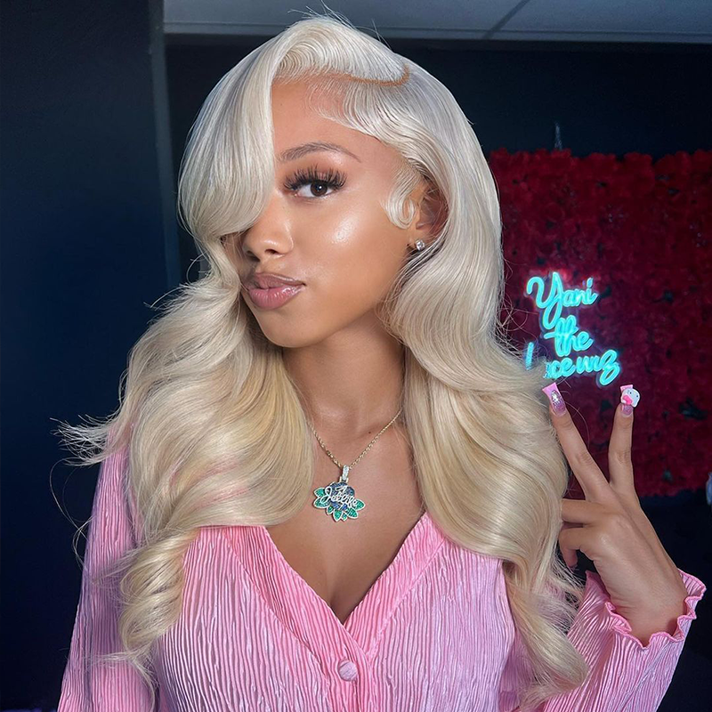 Sterly Hair Transparent Lace 13×4/13x6 Body Wave Blonde Lace Front Wigs Human Hair