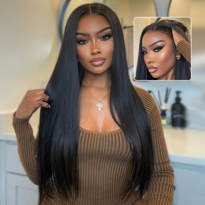 Sterly Glueless 13x6 HD Lace Wig Affordable Long Straight Lace Front Wigs Human Hair