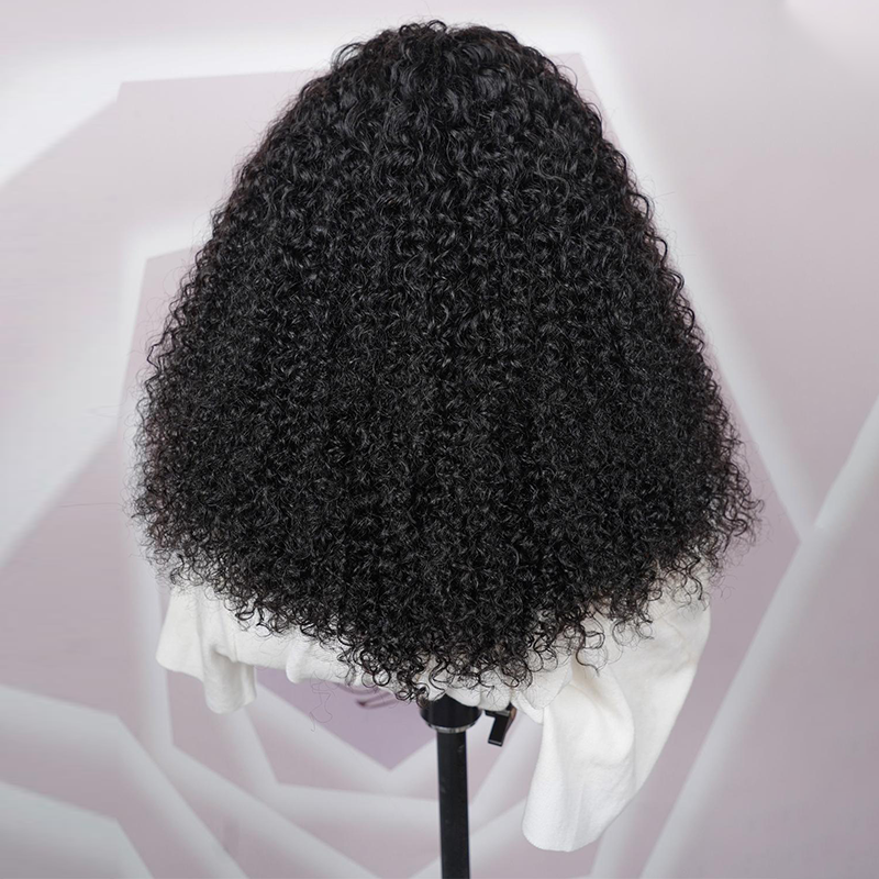 Perruque de cheveux humains bouclés super épais à double tirage, haute densité 250 %, 13 × 6