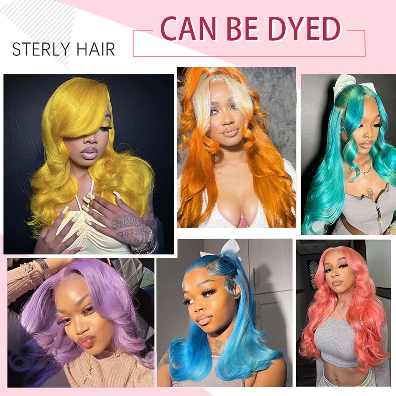 #613 Blonde 13x6 Full Frontal Lace Body Wave Human Hair Wigs 250% Density Breathable Wig Sterly Hair