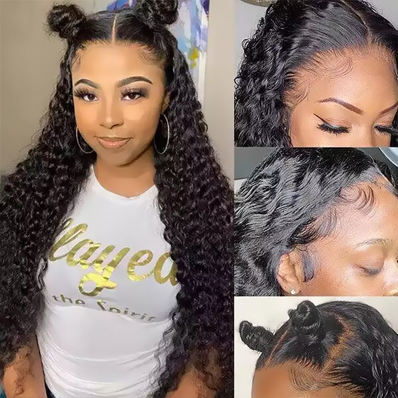 Perruques en cheveux humains ondulés et entièrement en dentelle Sterly 100 % cheveux humains