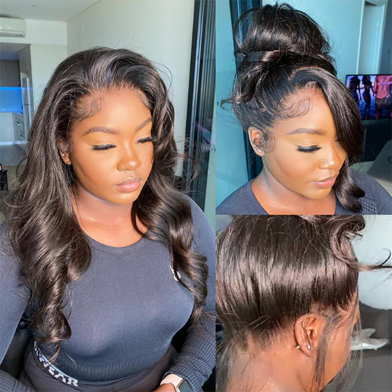 Straight Full Lace Human Hair Wig Sterly 100% Human Hair Wigs 180% Density