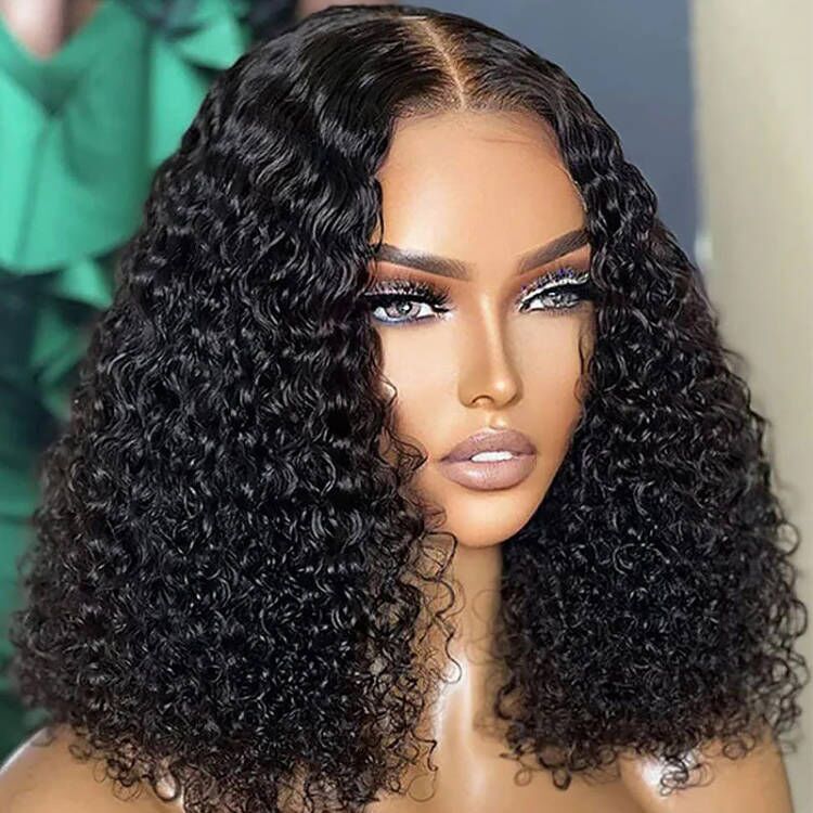 Perruques de cheveux humains bouclés avec dentelle frontale transparente HD 13x6 Sterly, densité 180 %