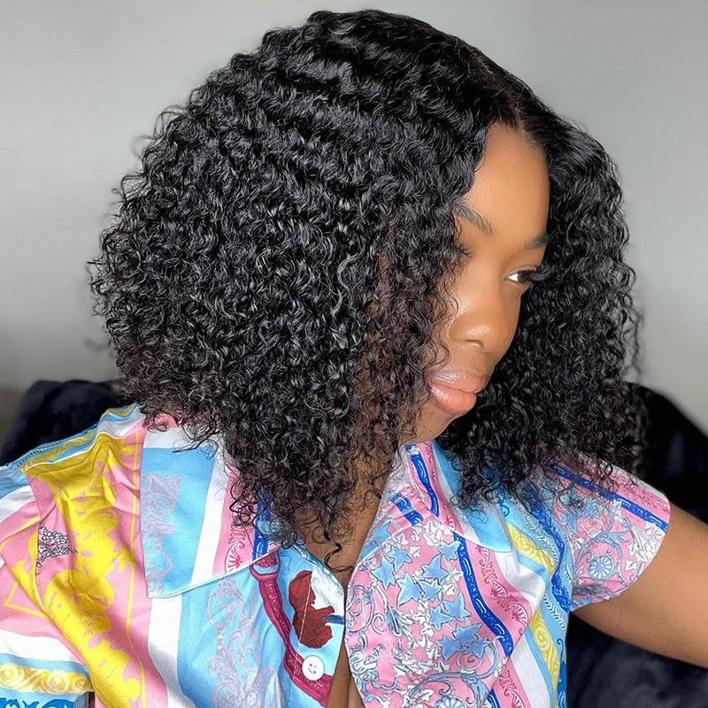 Perruques de cheveux humains bouclés avec dentelle frontale transparente HD 13x6 Sterly, densité 180 %