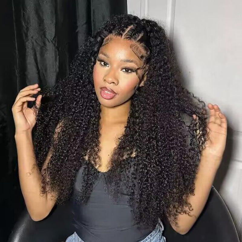 Sterly  5×5/13×6 Transparent Lace Curly Human Hair Wigs