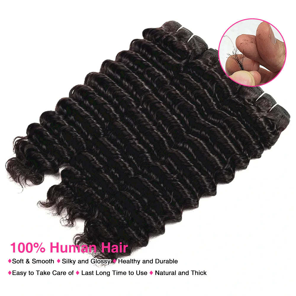 Raw Deep Wave Bundles High Quality 100% Human Hair Sterly Hair