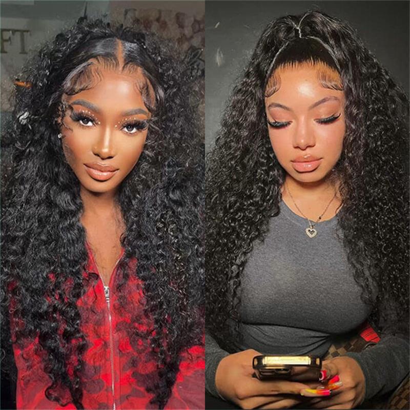 250% Luxury High Density 13×6 Deep Wave Full Frontal Lace Wig Sterly Human Hair Wigs