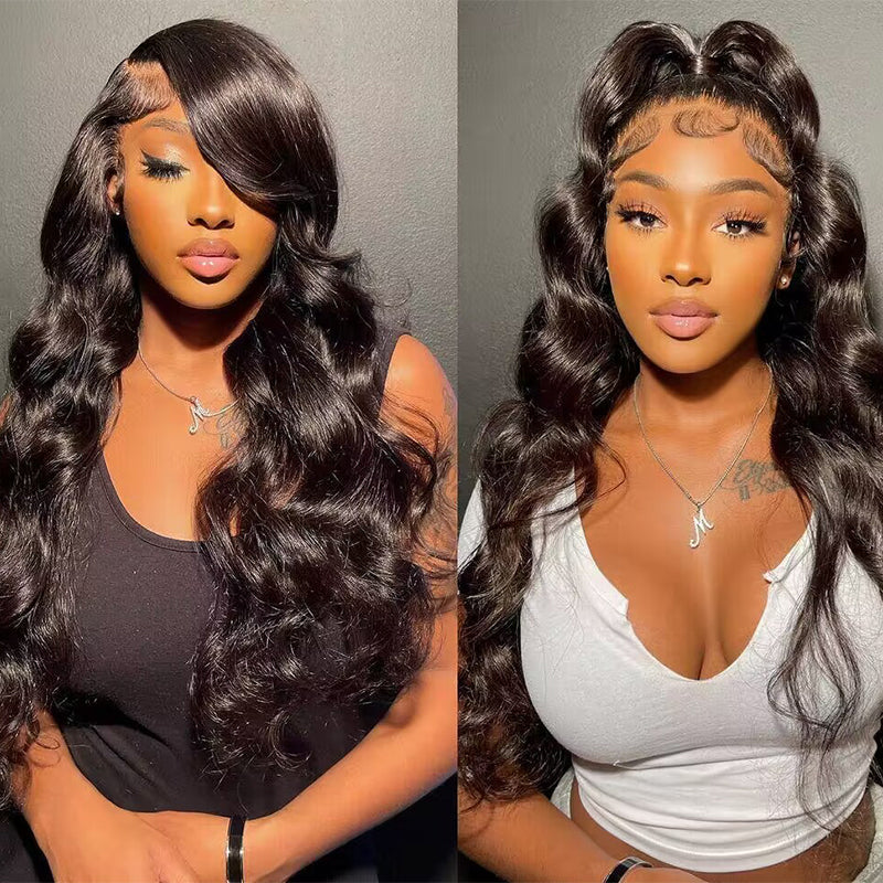 Wear Go Glueless pre-bleached Knots Body Wave 7×5 Pre-cut Lace Human Hair Wig