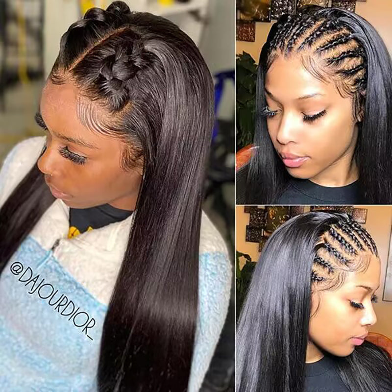 360 Lace Frontal Wigs Silk Straight Human Hair Wigs For Women Sterly Hair