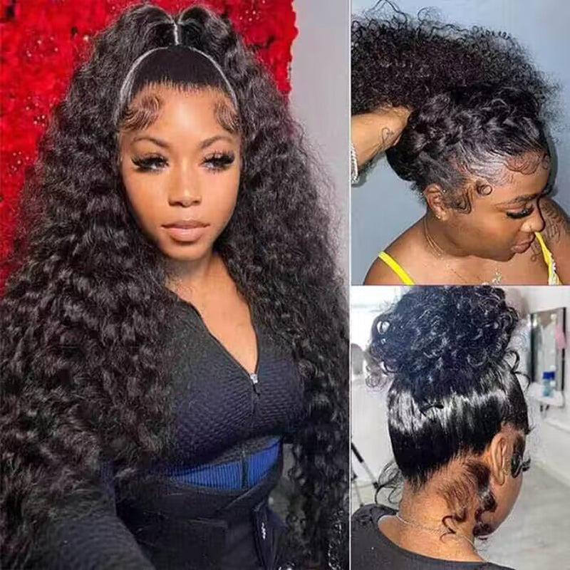 360 Lace Frontal Wigs Deep Wave Human Hair Wigs For Women Sterly Hair