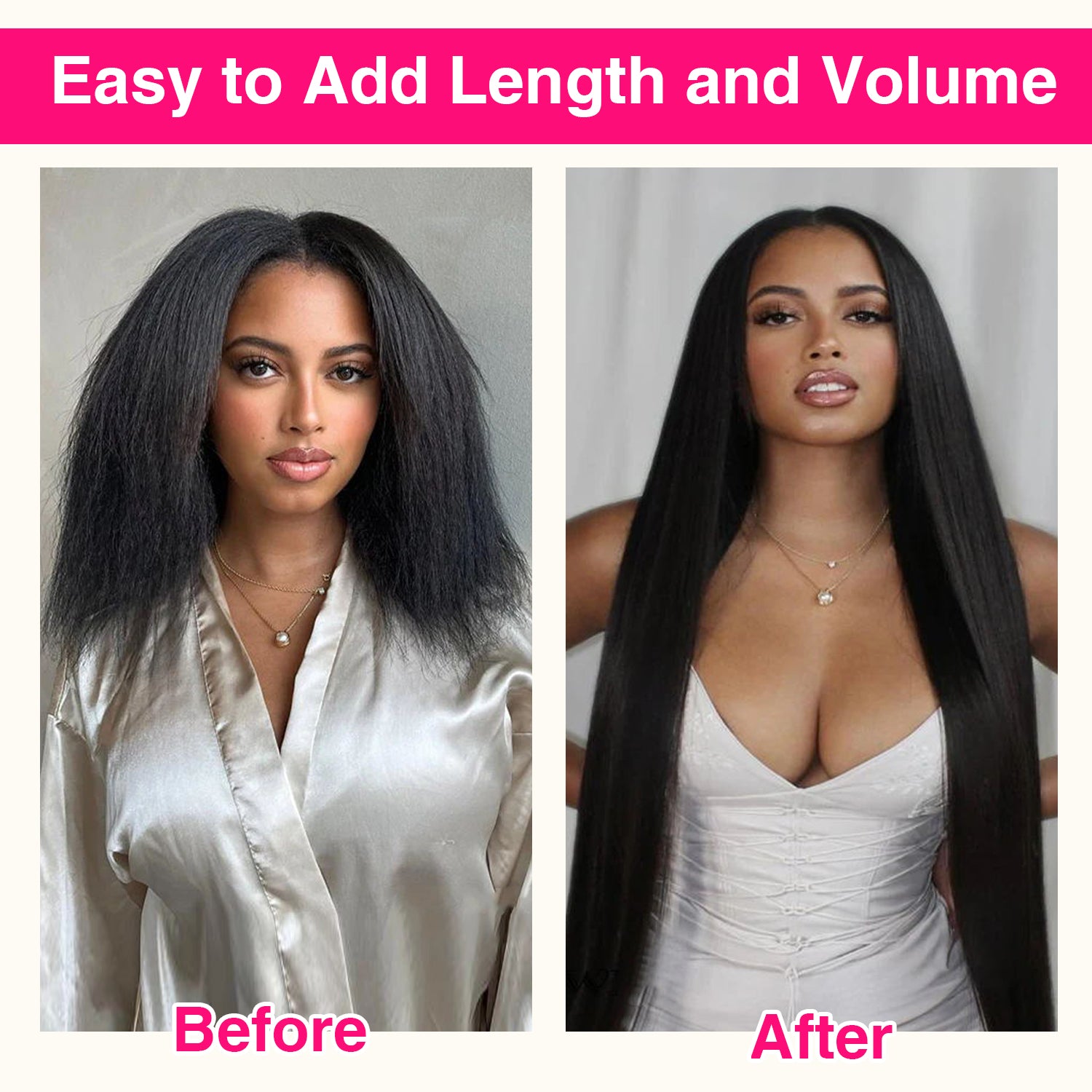 PU Seamless Clip In Hair Extensions Silky Straight PU Clip Ins For Black Women 8pcs With 18 Clips