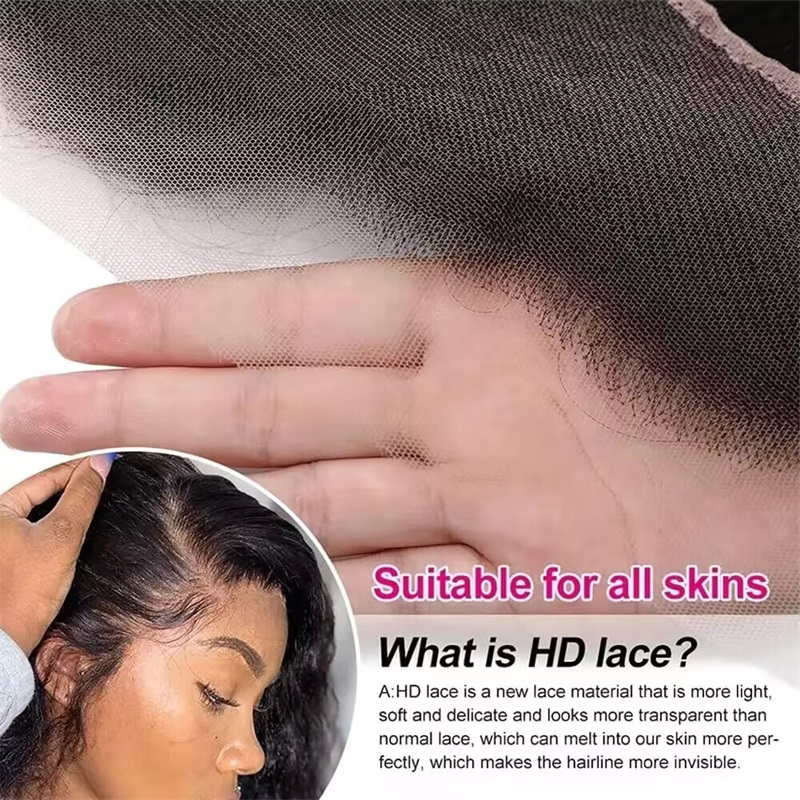Sterly Hair 4×4/5×5 HD Lace Closure Human Hair 13×4/13×6 HD Lace Frontal Natural Color