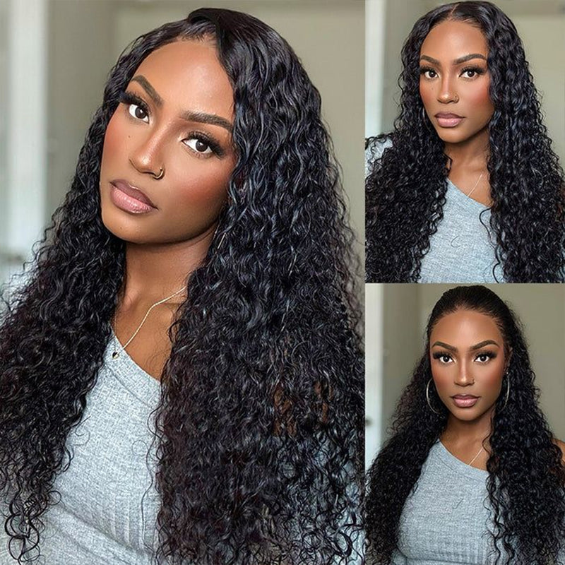 Wear Go 7x6 Deep Wave Glueless Wig HD Lace Front Wig With Invisi- Drawstrings