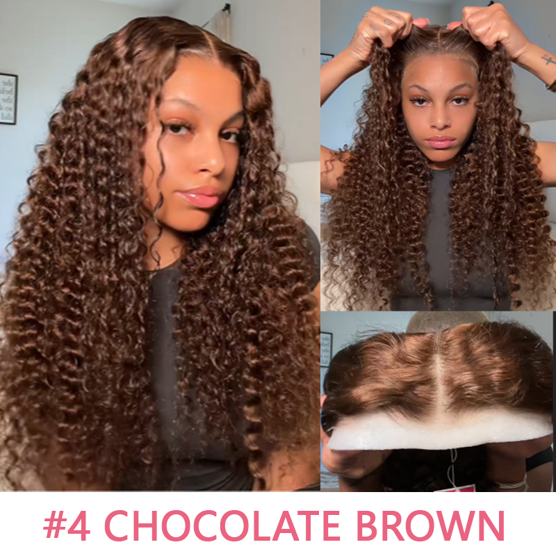 Affordable 16-34inch Sterly 13x6/7×6 Transparent Lace Deep Wave Front Wigs Natural Color/Jet Black