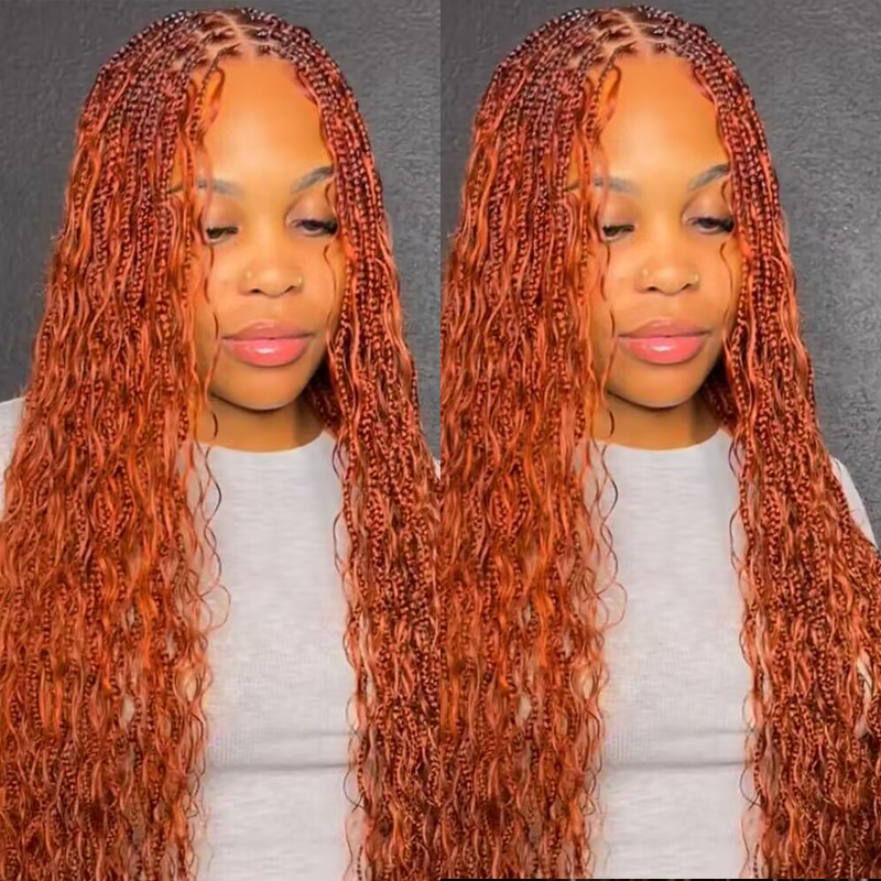 Cheveux humains ondulés pour tressage sans trame, 100 % cheveux humains non traités pour tresses bohèmes, humides et ondulées