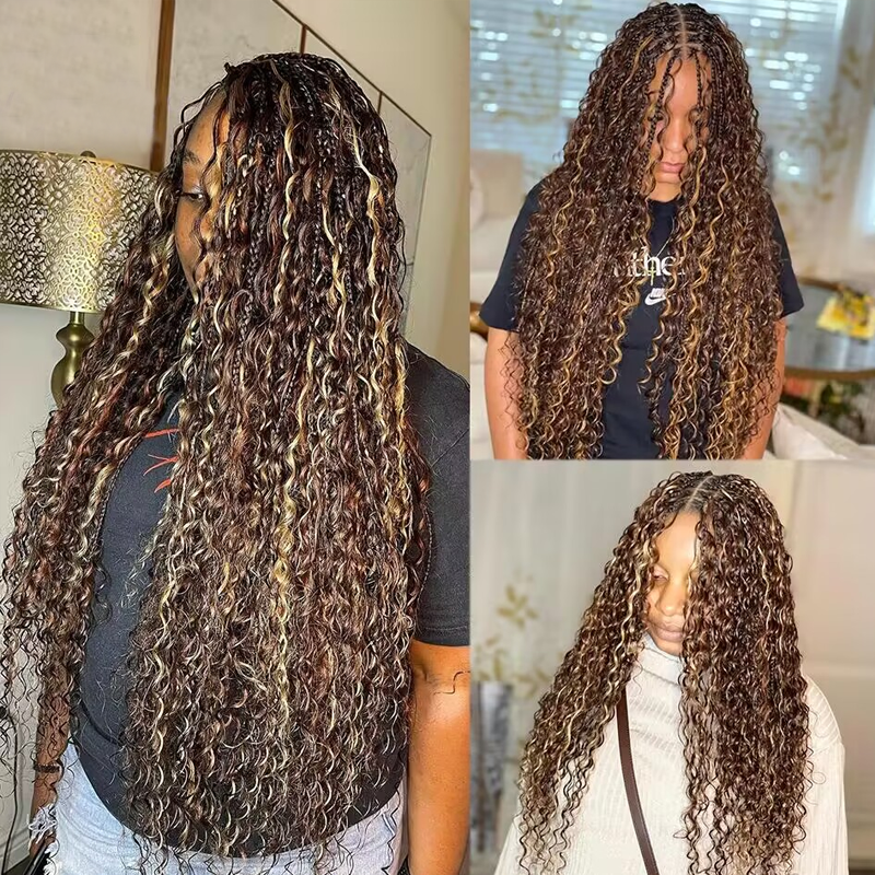 Sterly Human Braiding Hair Water Wave Bulk Human Hair for Braiding No Weft Hair Extensions for Boho Braids 100g/Bundle