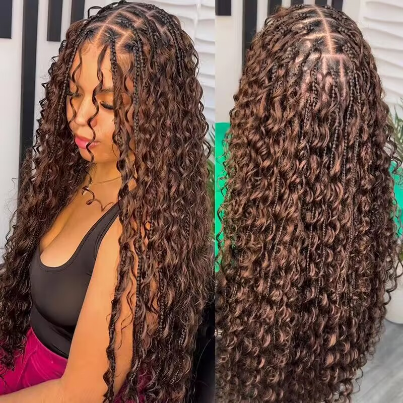 Sterly Human Braiding Hair Water Wave Bulk Human Hair for Braiding No Weft Hair Extensions for Boho Braids 100g/Bundle