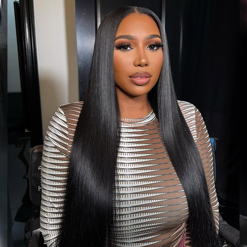 Affordable #1 Jet Black Body Wave Wig 13x6 Lace Front Human Hair Wigs Sterly Hair