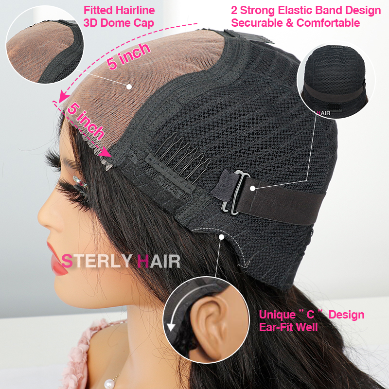 Sterly Hair 250% Density | New Fabulous Beyon-Celebrity Style Glueless 5x5 Loose Body Wave Wig