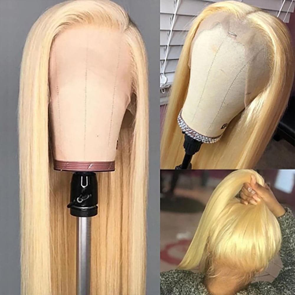 Sterly 613 Blonde HD Transparent Lace 13×4 13x6 Straight Lace Front Human Hair Wigs