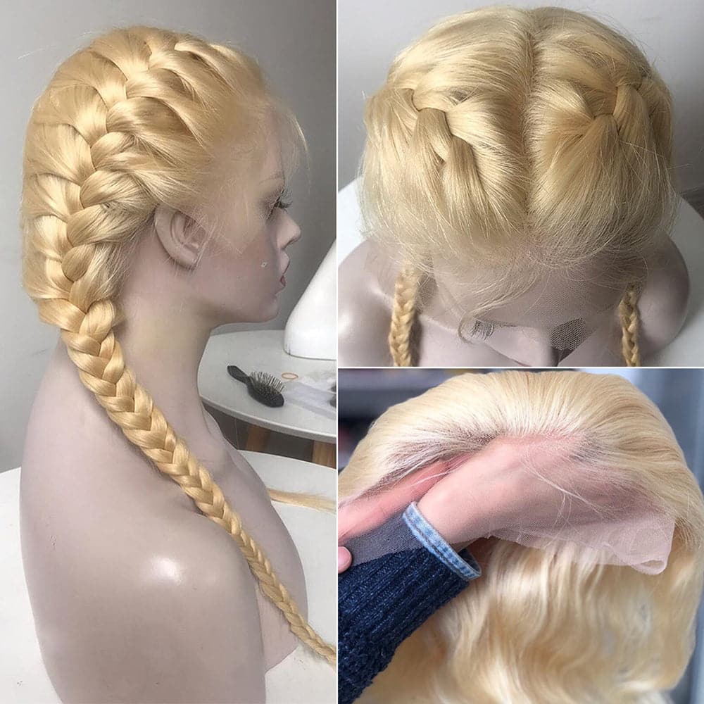 Sterly 613 Blonde HD Transparent Lace 13×4 13x6 Straight Lace Front Human Hair Wigs