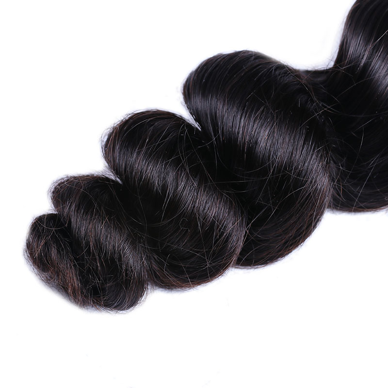 Sterly Hair 3 Bundles Loose Wave Virgin Hair with 13×4 Transparent Lace Frontal