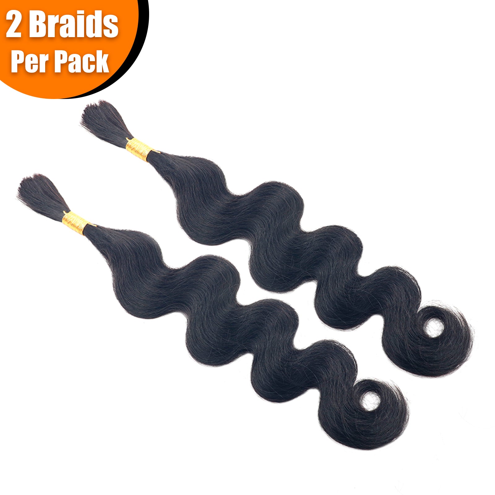 Cheveux humains ondulés en vrac Sterly pour tressage sans trame 100 g (1 paquet - 2 paquets de 50 g)