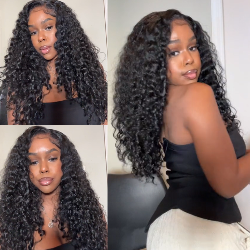 Affordable Burmese Curly Frontal Human Hair Wig Hot Selling Premium Hair Drawstring Wig With Finger Coil Ends