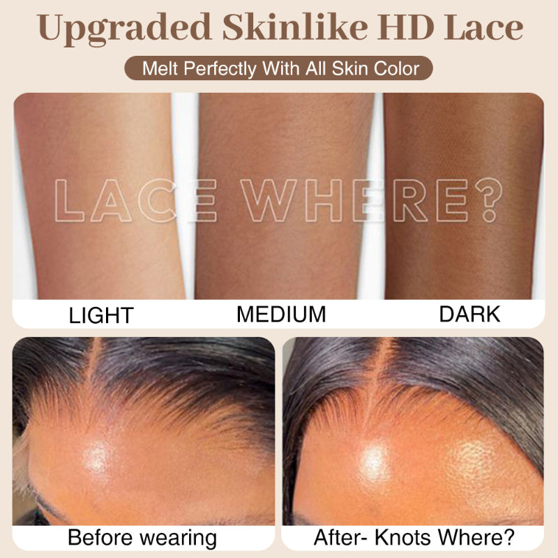 #1 Jet Black Glueless 7×6 Real HD Lace Silky Straight Hair Wig Ready To Go 100% Human Hair