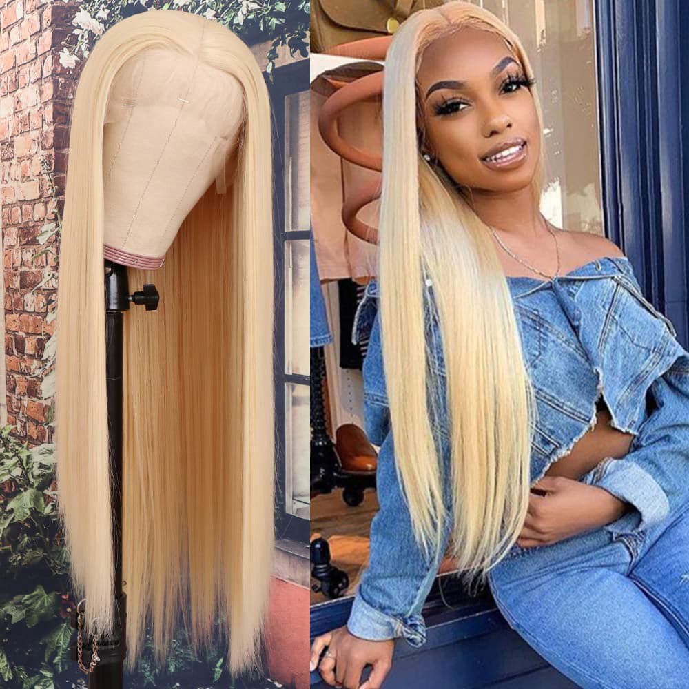 Sterly 613 Blonde HD Transparent Lace 13×4 13x6 Straight Lace Front Human Hair Wigs