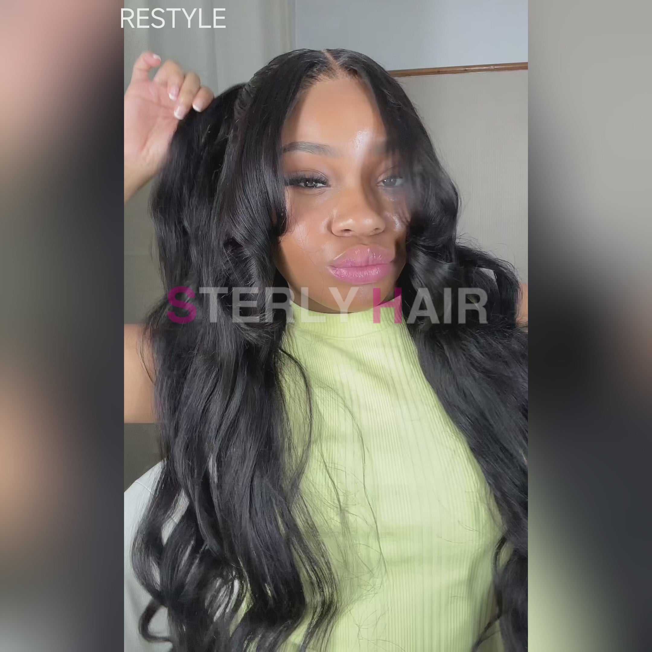 16-34inch Affordable Sterly 13x6 Transparent Lace Body Wave Front Wigs