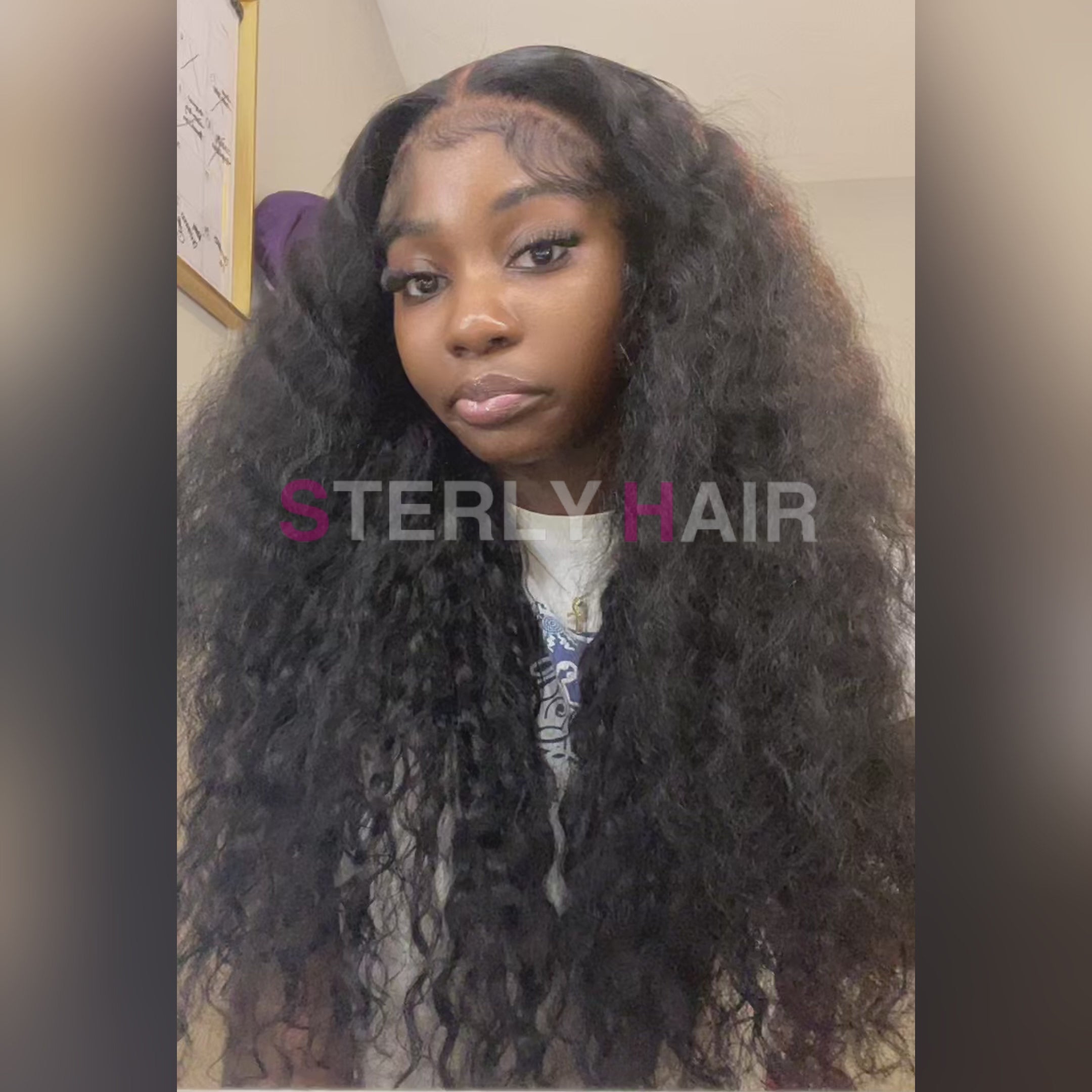250% Luxury High Density 13×6 Deep Wave Full Frontal Lace Wig Sterly Human Hair Wigs