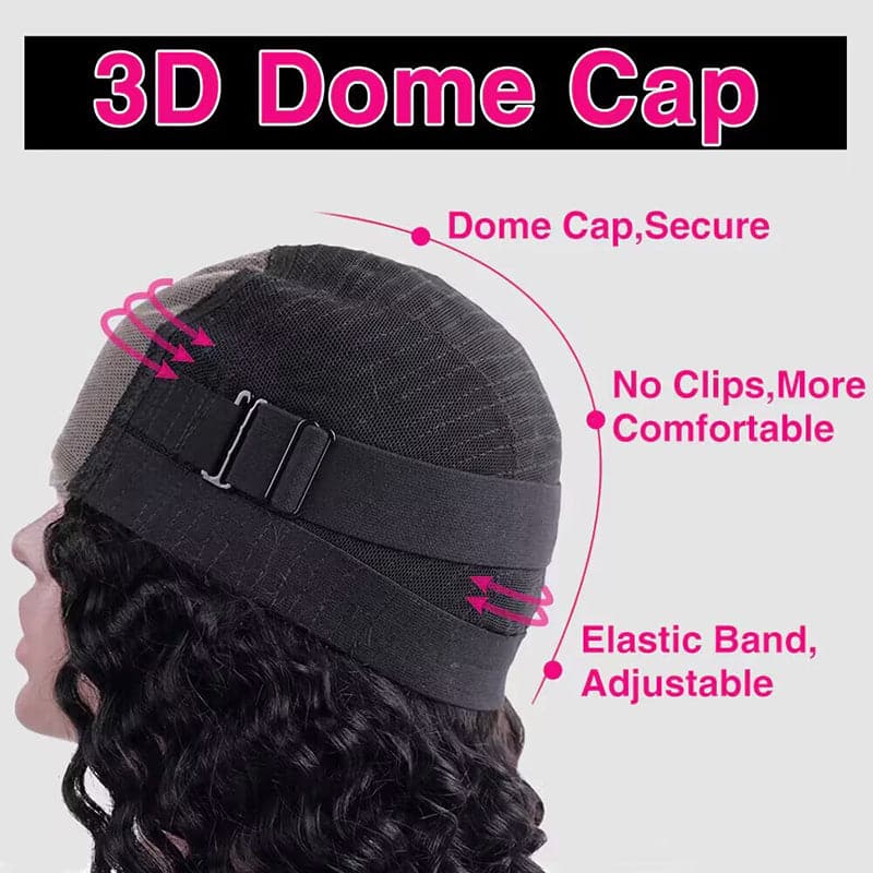 Perruques sans colle Sterly Wear And Go Yaki - Perruques de cheveux humains lisses 5×5/13×6 en dentelle transparente HD