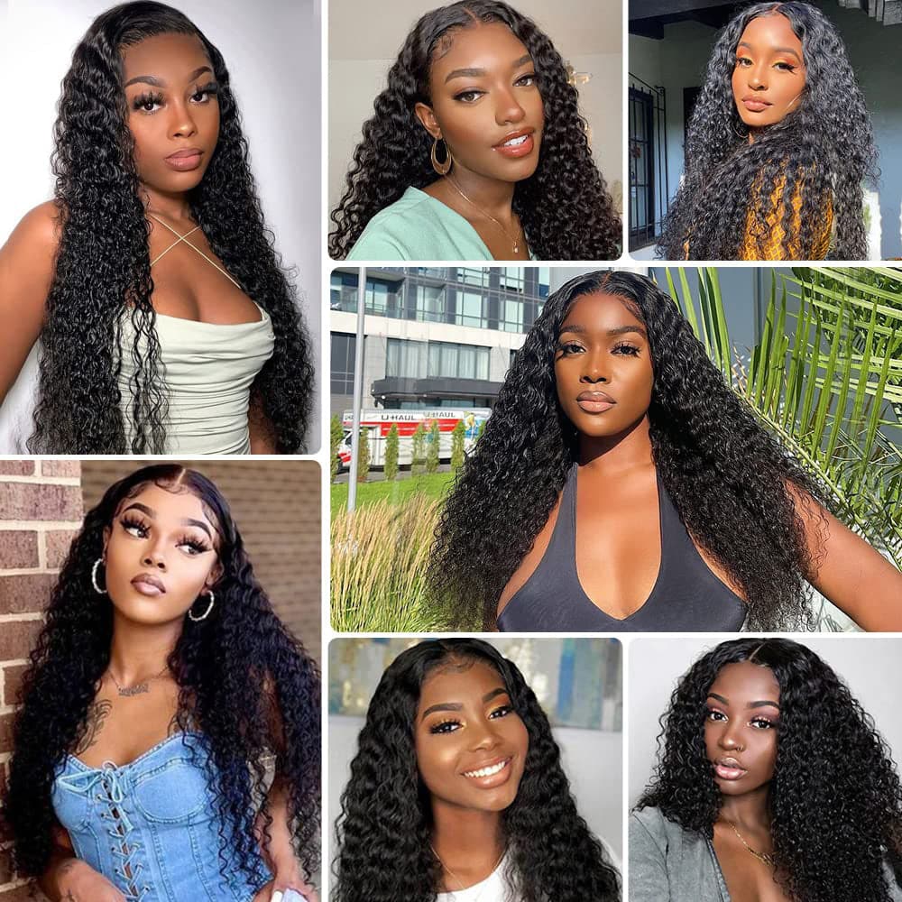 Perruques en cheveux humains ondulés et entièrement en dentelle Sterly 100 % cheveux humains