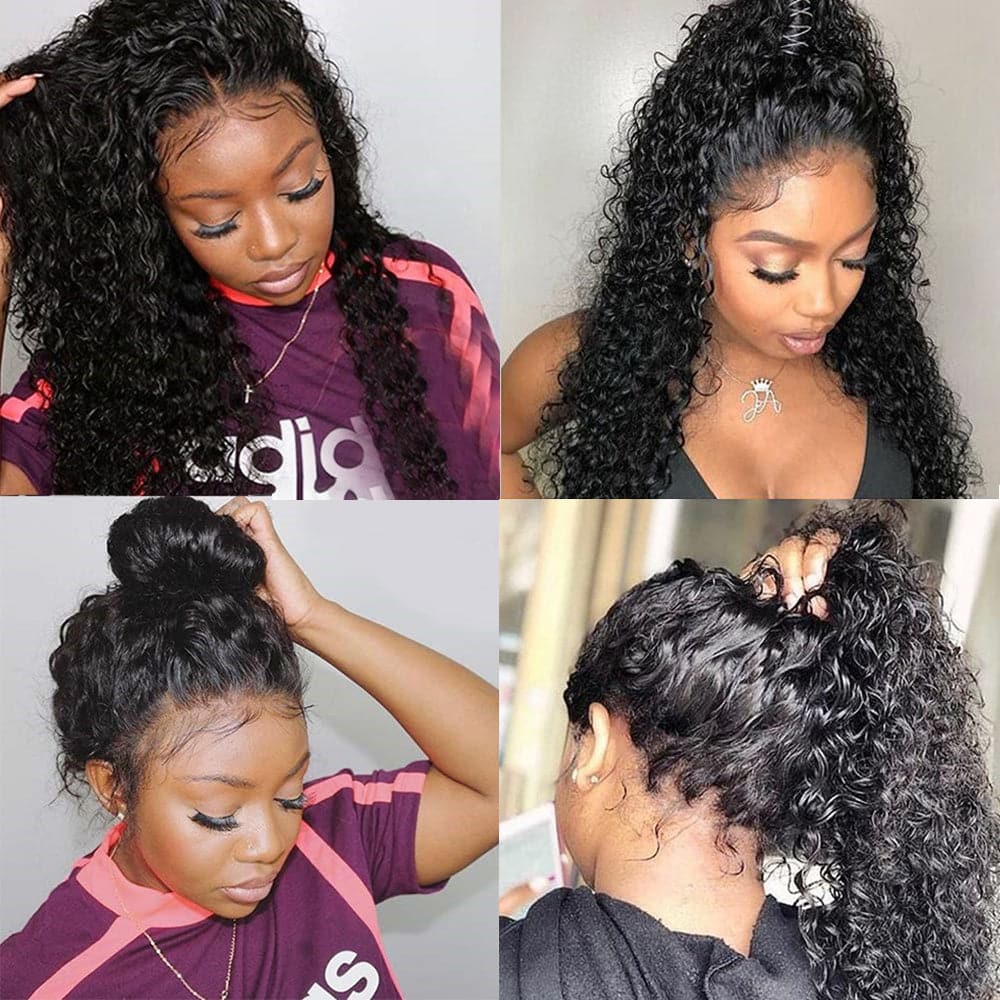 Perruques en cheveux humains ondulés et entièrement en dentelle Sterly 100 % cheveux humains