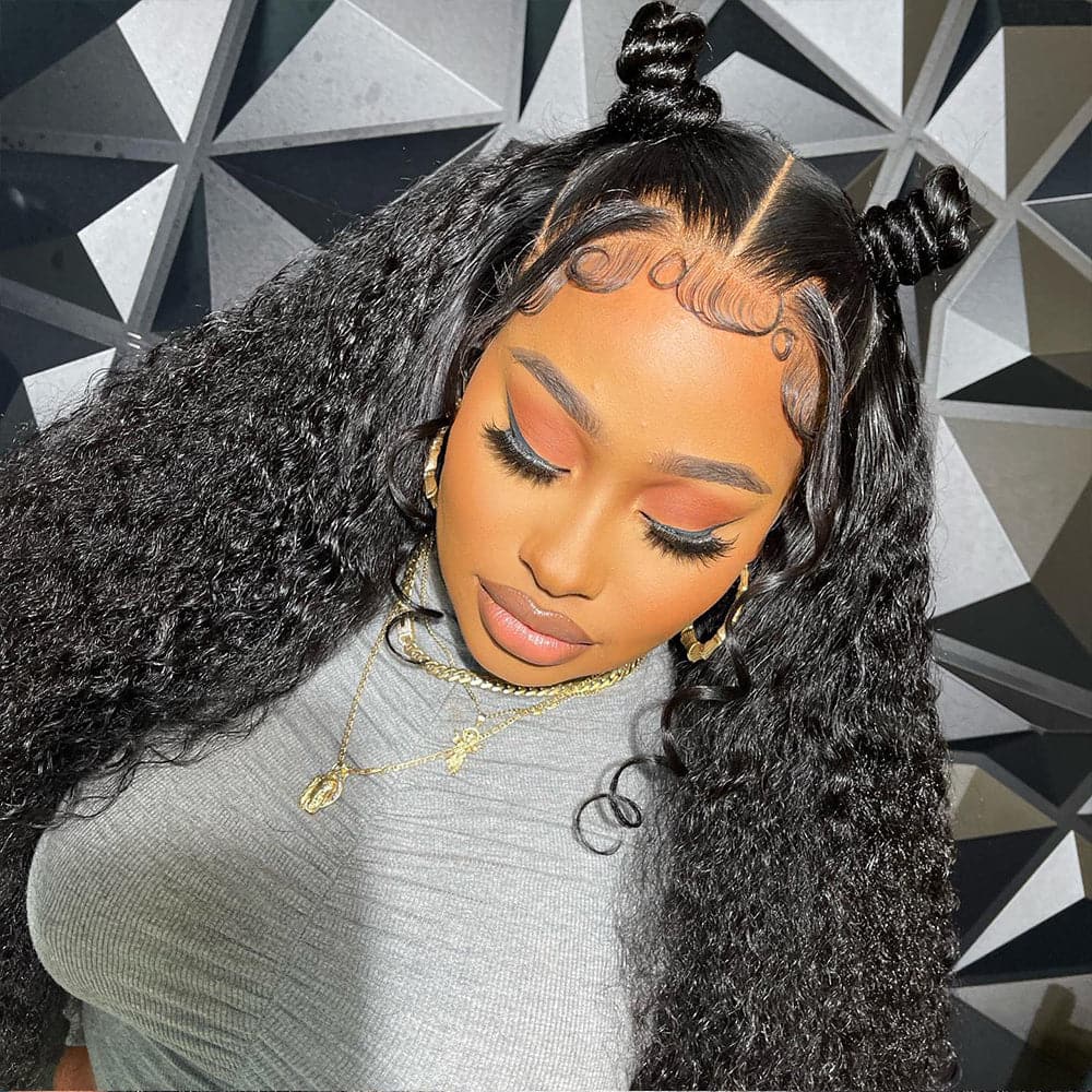 Perruques cheveux longs pour femmes, cheveux humains ondulés, invisibles, densité 180 %, 32 à 40 pouces