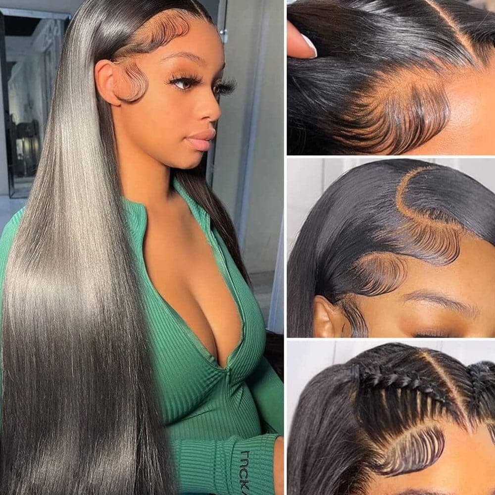 Sterly Glueless 13x6 HD Lace Wig Affordable Long Straight Lace Front Wigs Human Hair