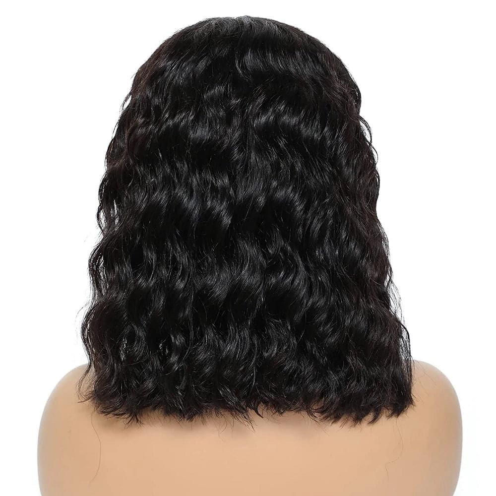 Perruque Lace Front Wig Sterly HD Transparente 13x4 Courte Ondulée Profonde Bob Pour Femmes Noires