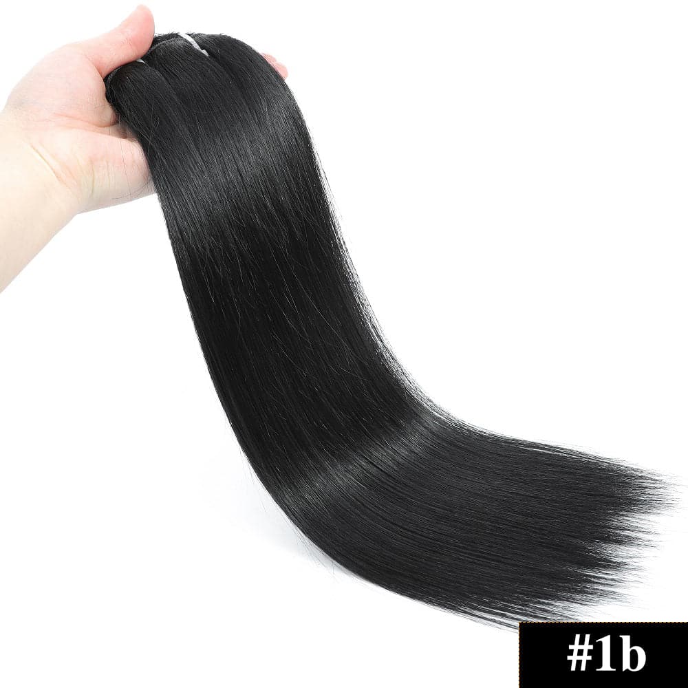 Sterly Straight Clip in Hair Extensions Human Hair 8pcs Per Set with 18Clips
