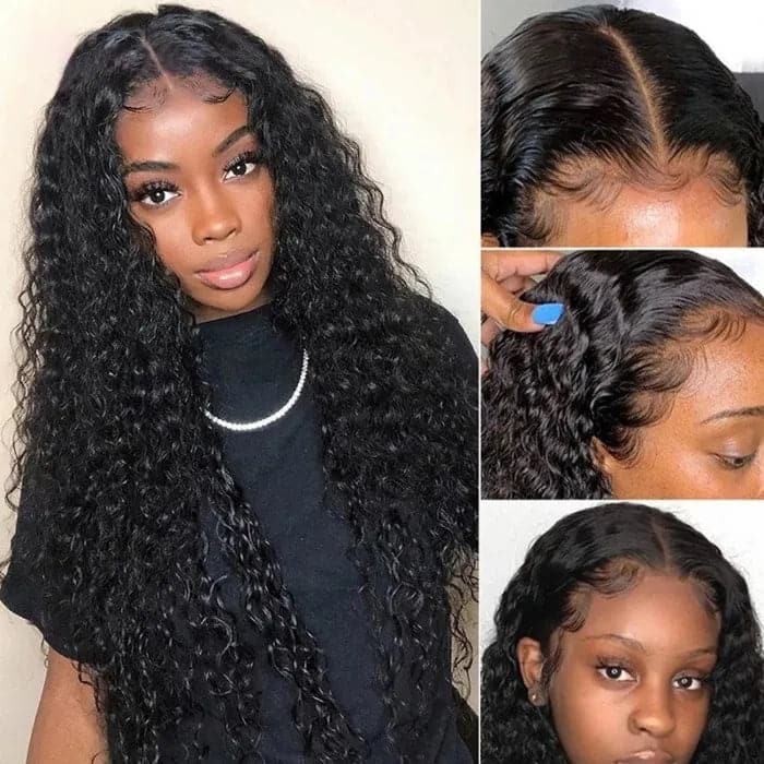 Sterly 5x5 Transparent Lace Closure Wigs Curly Human Hair Wigs For Women