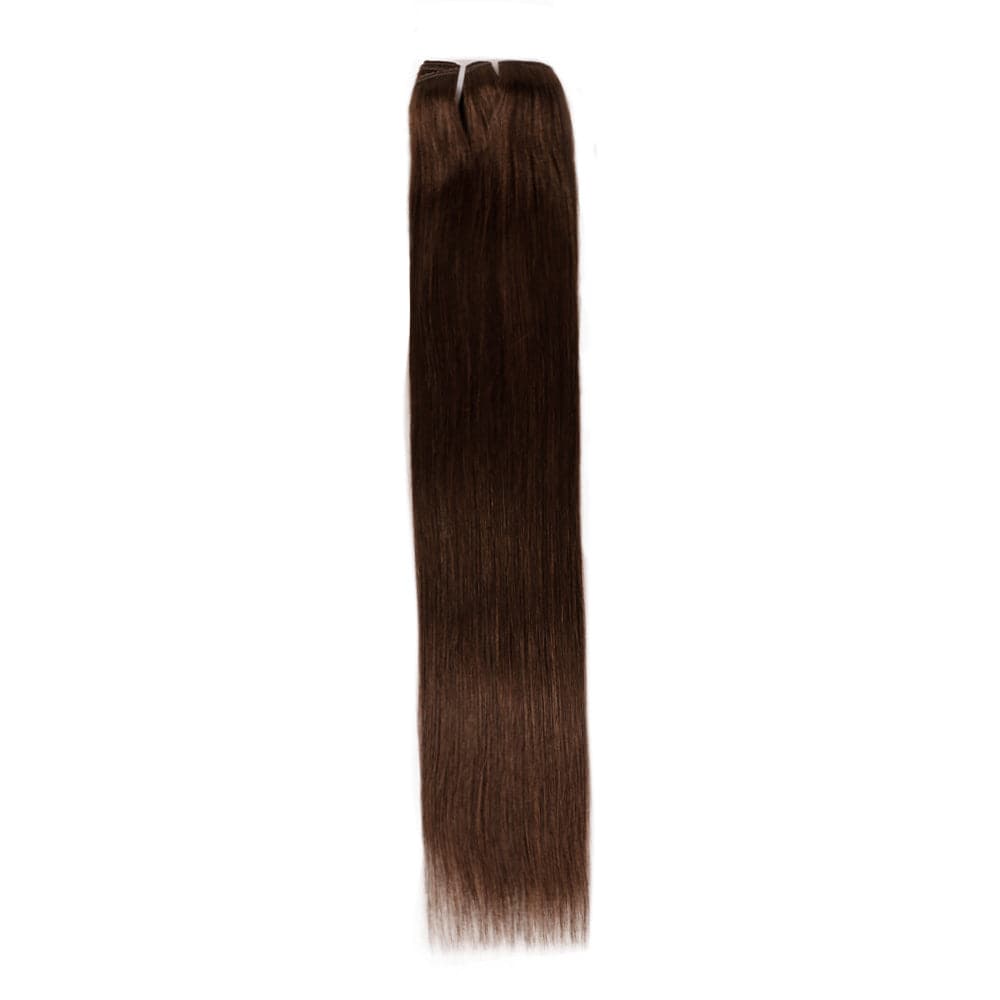 Sterly #2 Dark Brown Straight Clip-in Human Hair 8 Pices With 18 Clips 120g