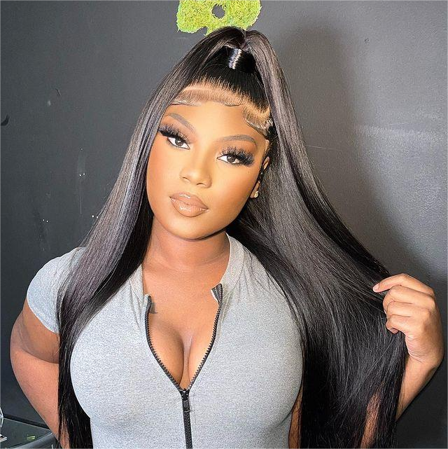 Undetectable HD Lace 13×4 Straight Lace Front Wigs Human Hair Pre Plucked Sterly Hair