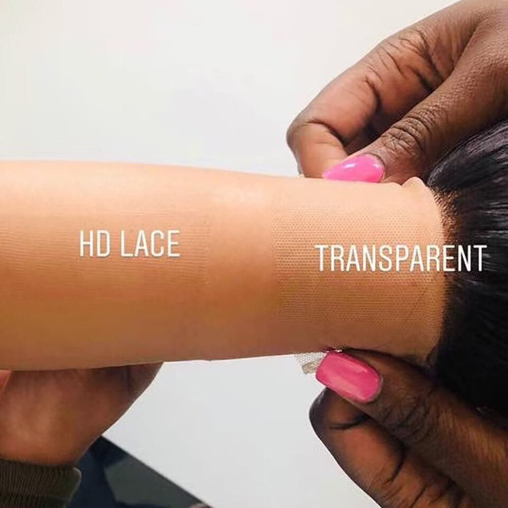 Sterly Affordable 4×4 HD Transparent Body Wave Closure Lace Wigs Human Hair