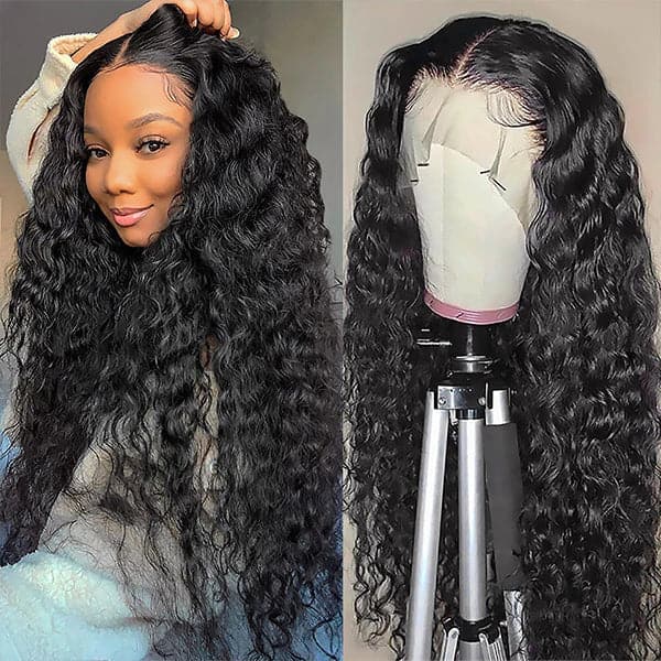Perruques en cheveux humains ondulés et entièrement en dentelle Sterly 100 % cheveux humains