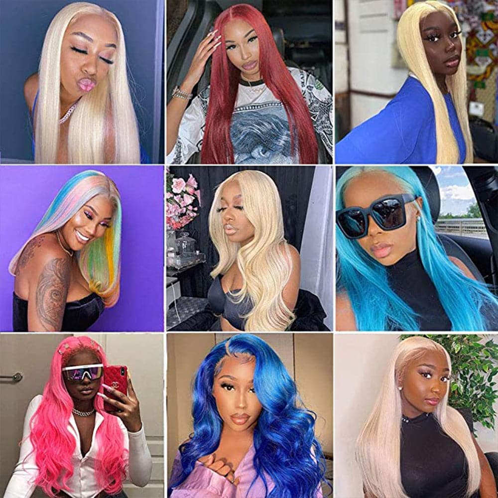 360 Lace Frontal Wigs 613 Honey Blonde Silky Straight Human Hair Wigs For Women Sterly Hair