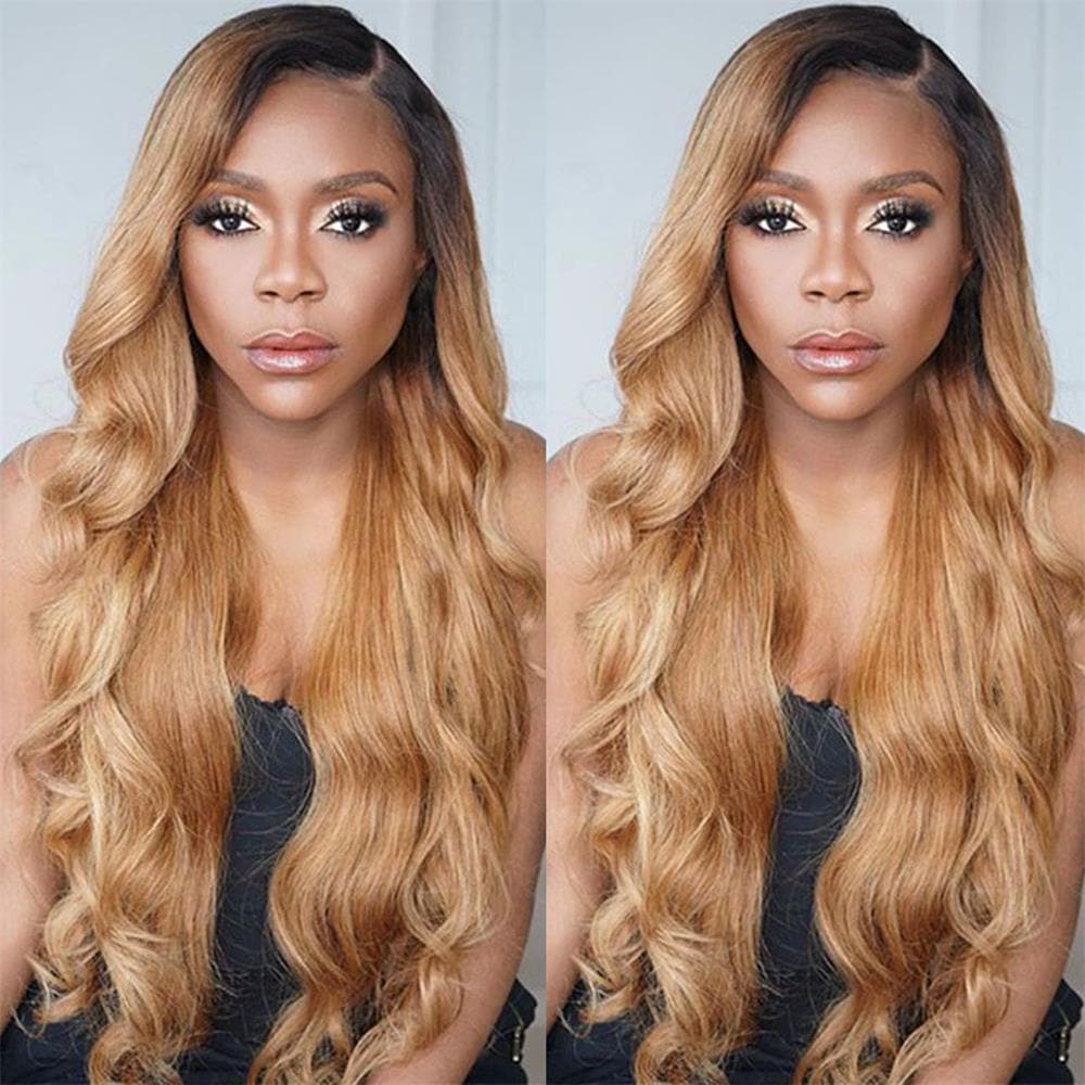 Sterly T1B/27 Body Wave Wig 13x4 /13×6 Ombre Lace Front Human Hair Wig
