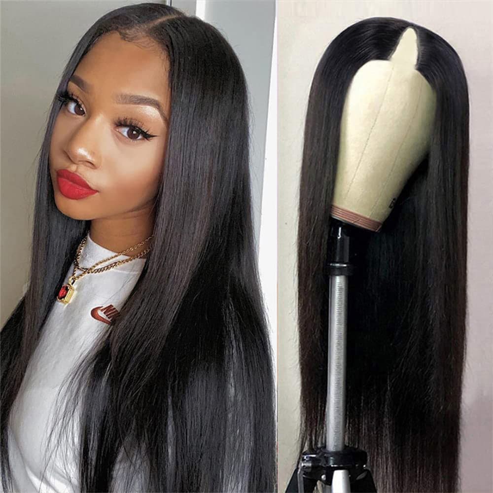 Sterly Glueless V Part Straight Hair Wigs