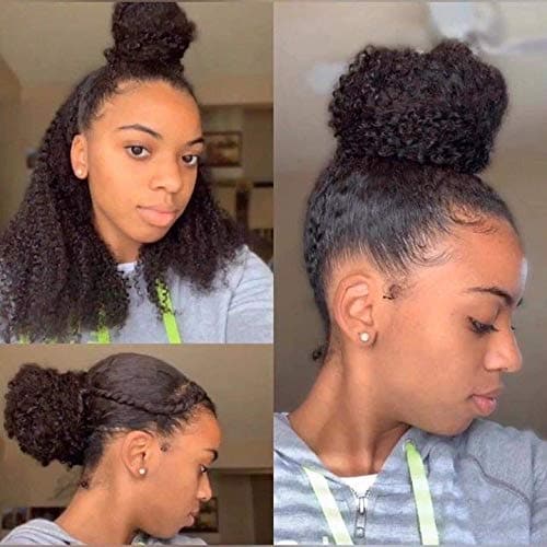 3c/4a | Clip-in Hair Curly Human Hair Extensions 8pcs Per Set with 18Clips Sterly Hair