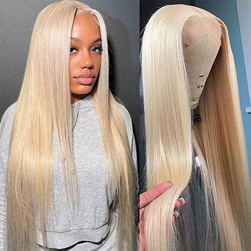 360 Lace Frontal Wigs 613 Honey Blonde Silky Straight Human Hair Wigs For Women Sterly Hair